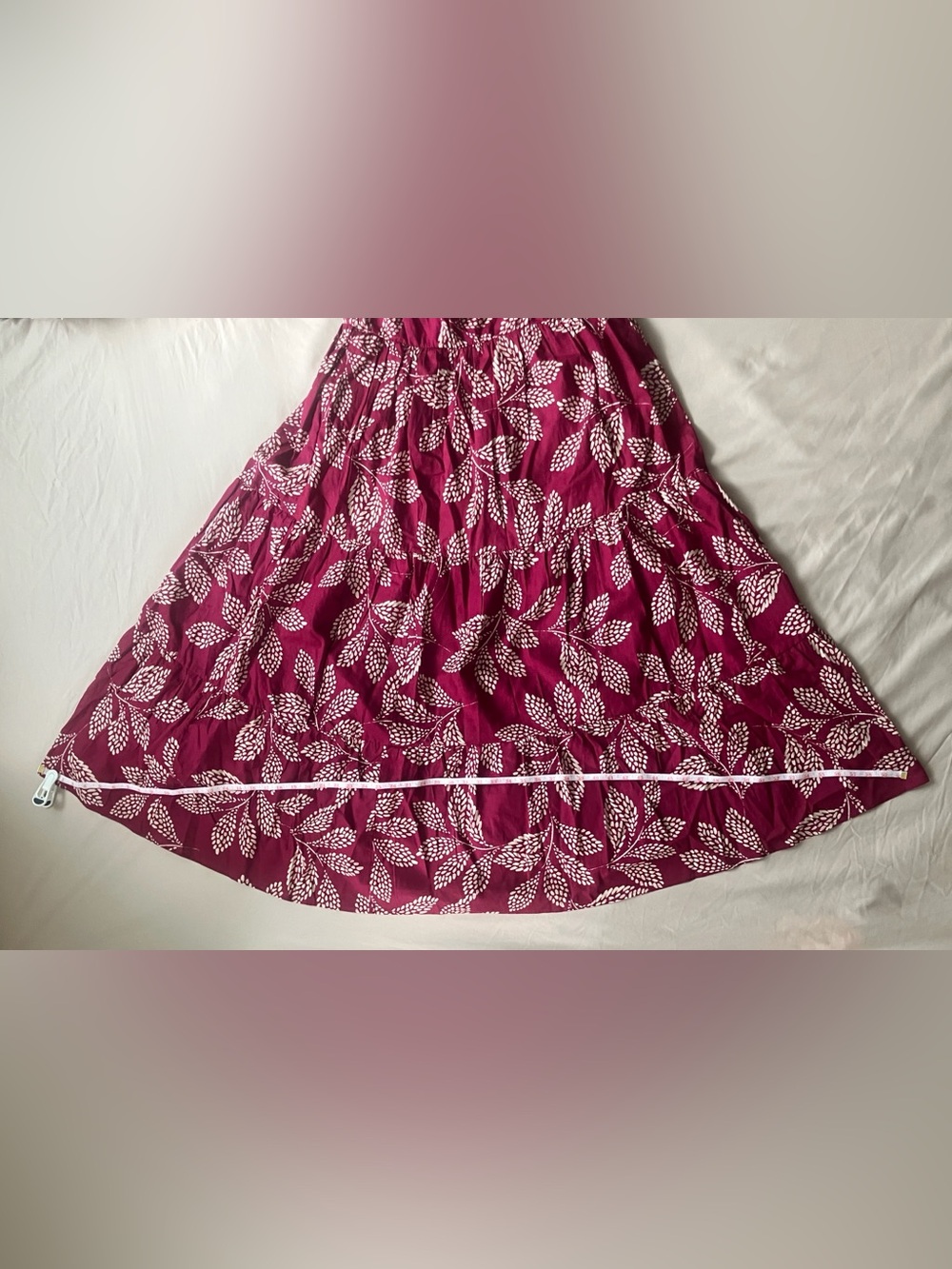 Torrid Belle Isle Cotton Linen Maxi Dress 00 Burgundy NWT - Picture 13 of 16